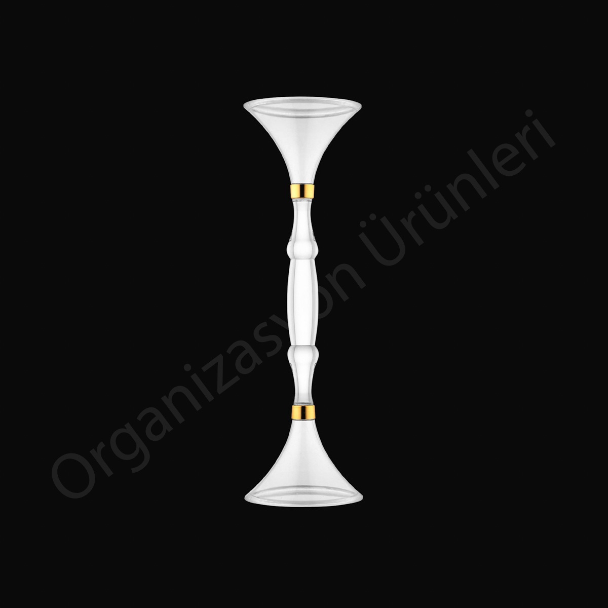 Şeffaf Gold Vazo OU0095